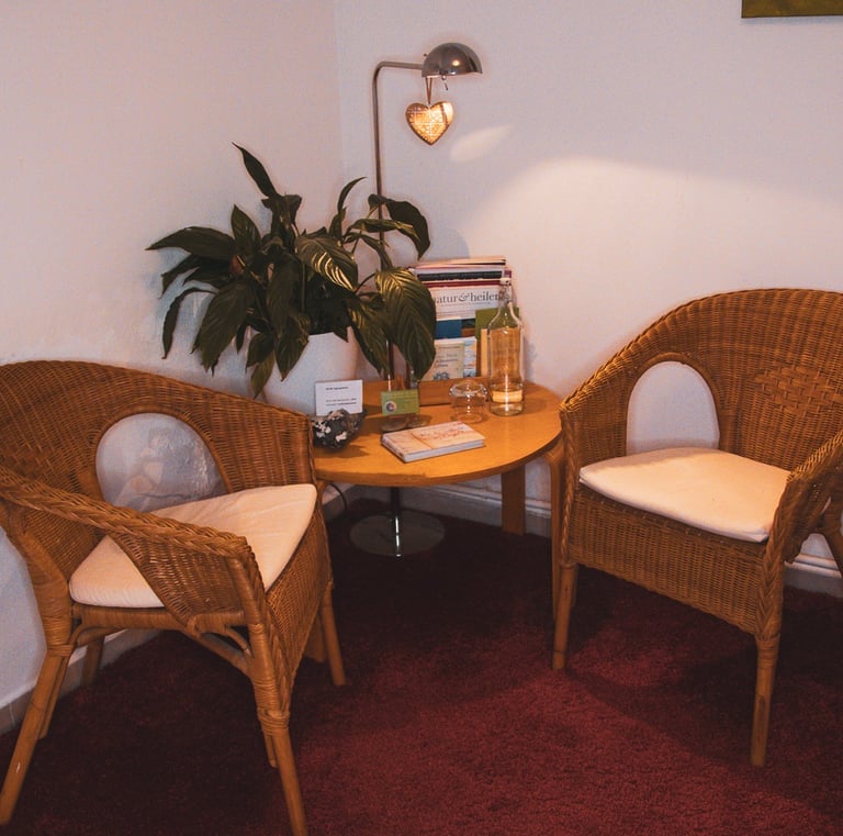Wartezimmer in der Praxis von Silke Gesing in Kiel