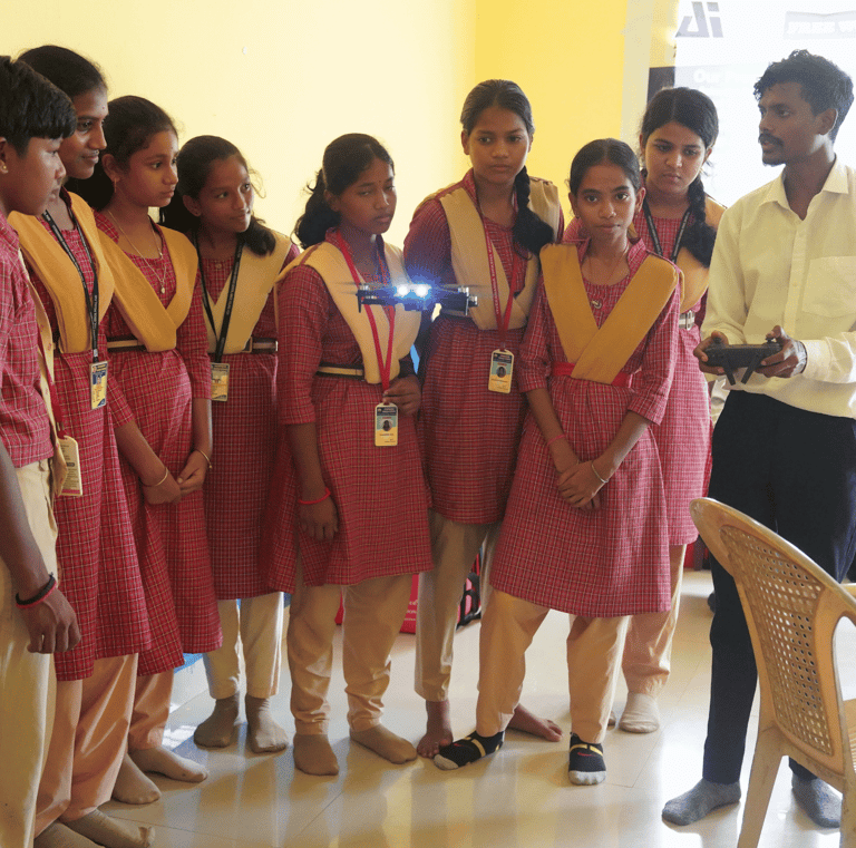 a man standing in front of a group of people