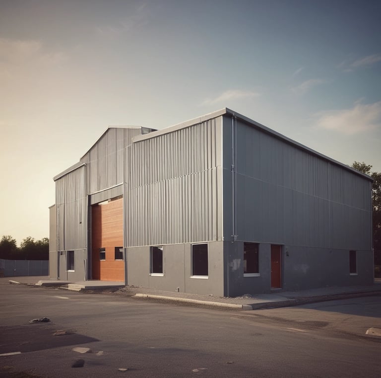 Street-level perspective of a vibrant retail shoplot featuring contemporary architecture.