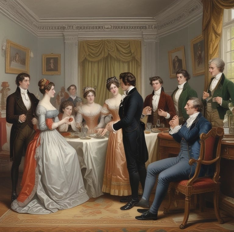 A Regency party scene