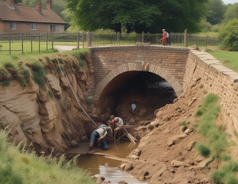 Navvies working hard