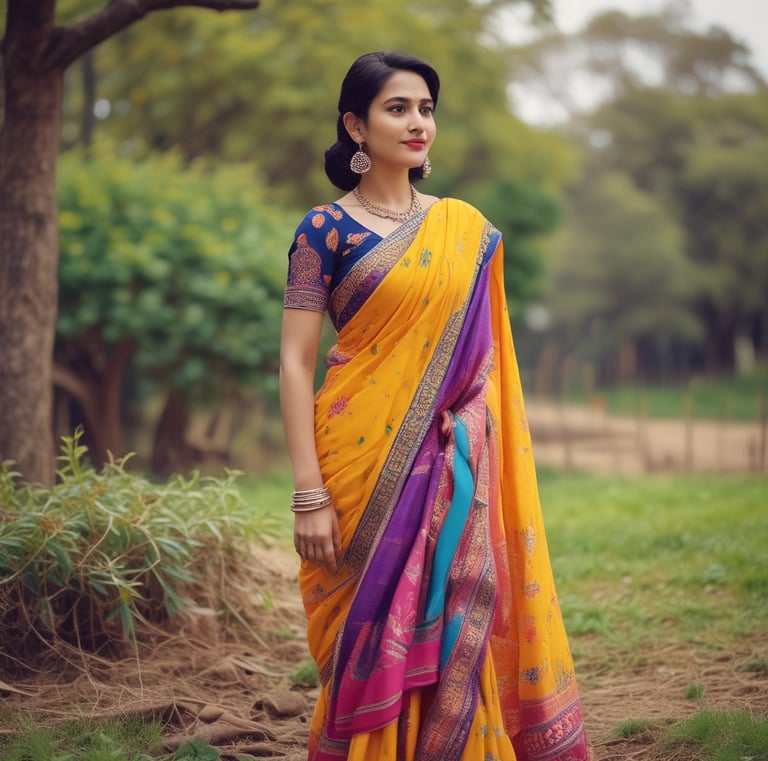 Tailored women's suit laid out on a wooden table with measuring tape and scissors nearby.