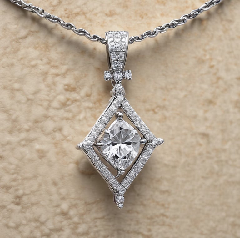 Traditional gold pendant with intricate patterns and a warm glow.