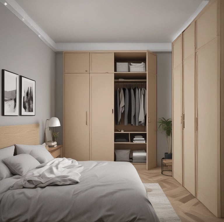 A classic shaker-style kitchen showcasing rich wood grain and elegant detailing.