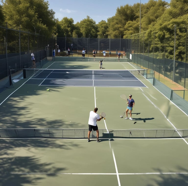 Acepadel branded t-shirt hanging on a rack with natural light filtering through a window