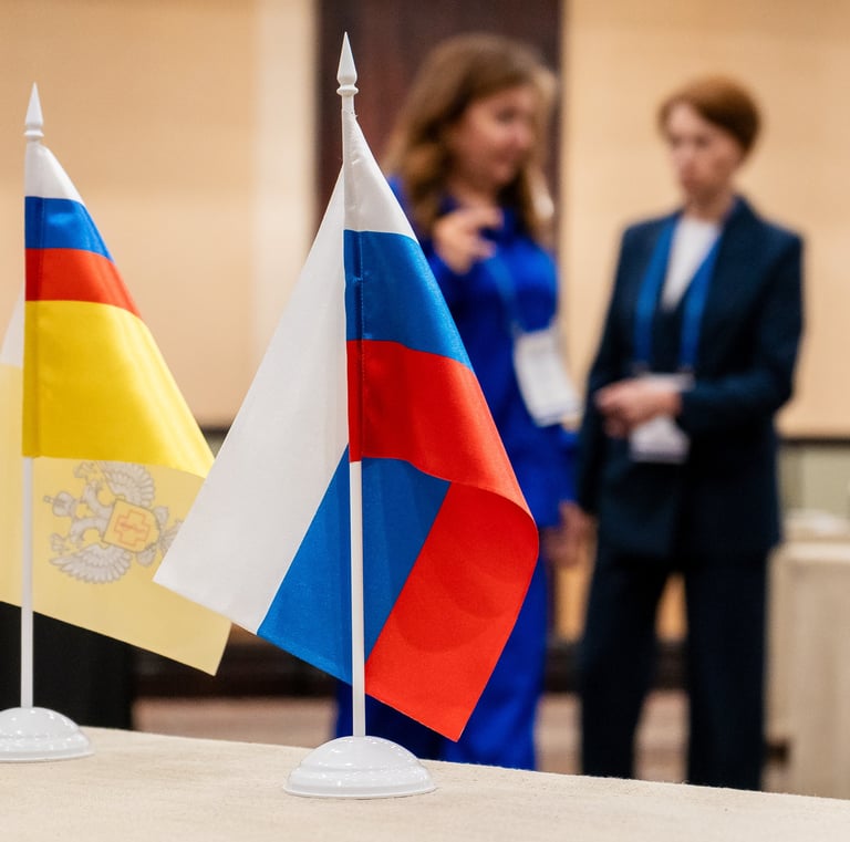 Namibian and Russian Flag