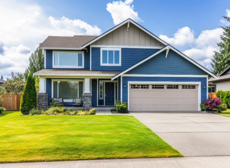 Professional house painters in Auckland working on residential property