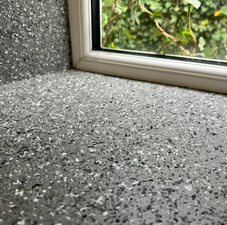mist cast spray granite  grey  