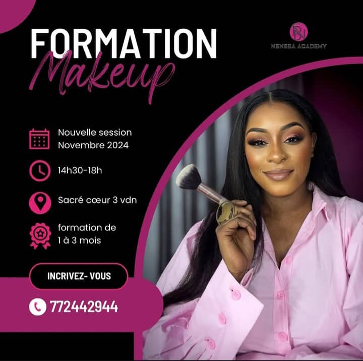maquillage événementiel Dakar Nensba Studio