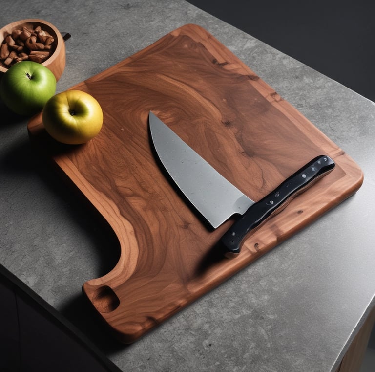 Set of wooden coasters featuring unique hand-burned designs.