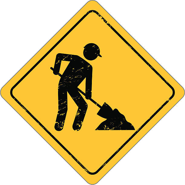 Construction work sign