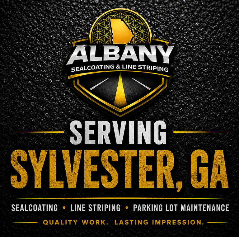Sealcoating & Parking Lot Maintenance in Sylvester, GA - Albany Sealcoating & Line Striping