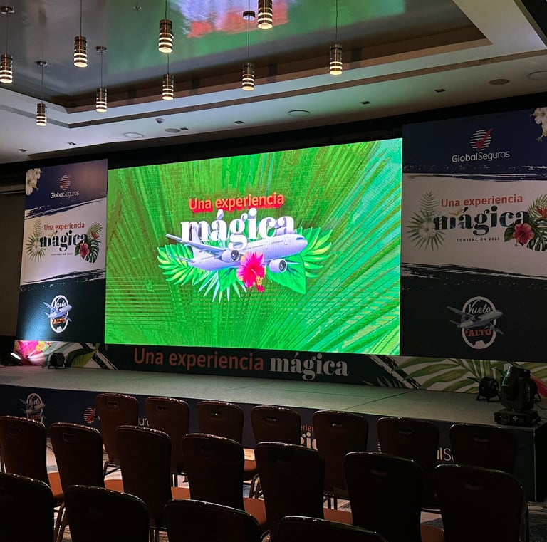 Pantalla LED para conferencia o charla en Bogotá