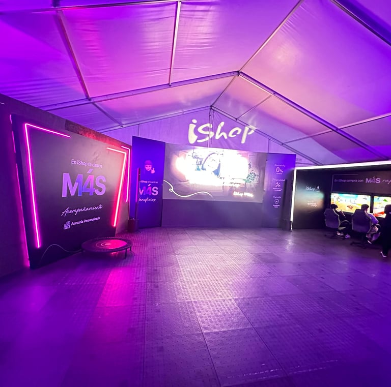 Pantalla LED en lanzamiento de marca en Bogotá