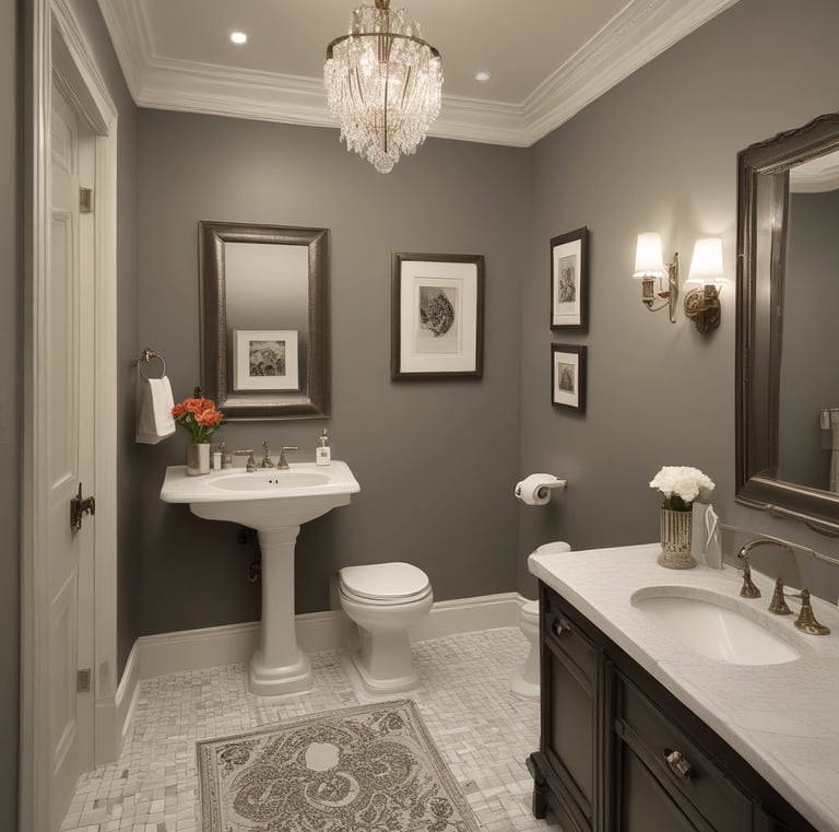 Inspector examining the foundation of a suburban home in Olympia Fields.