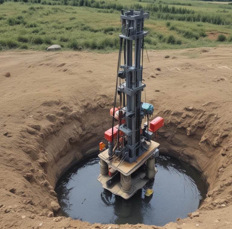 įrengtas vandens gręžinys