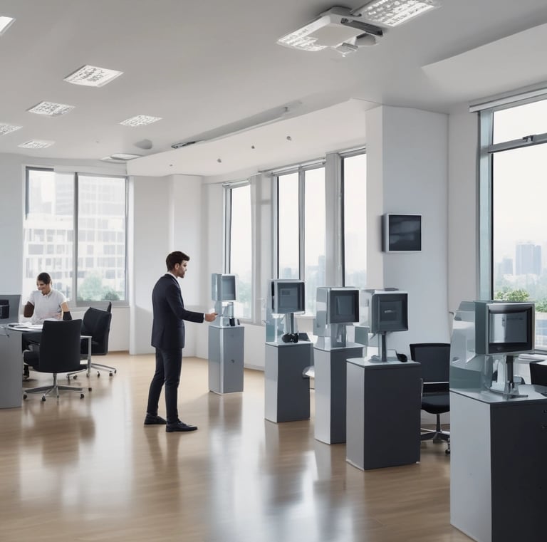 Smart home automation control panel displaying various connected devices.