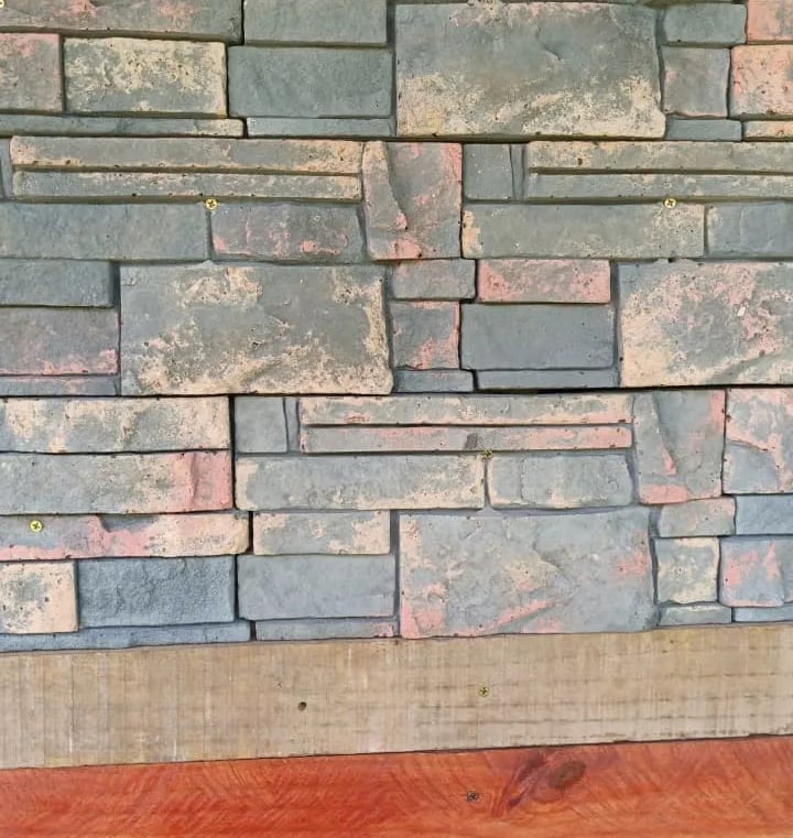 revestimiento simil piedra veteado estilo maya, azteca