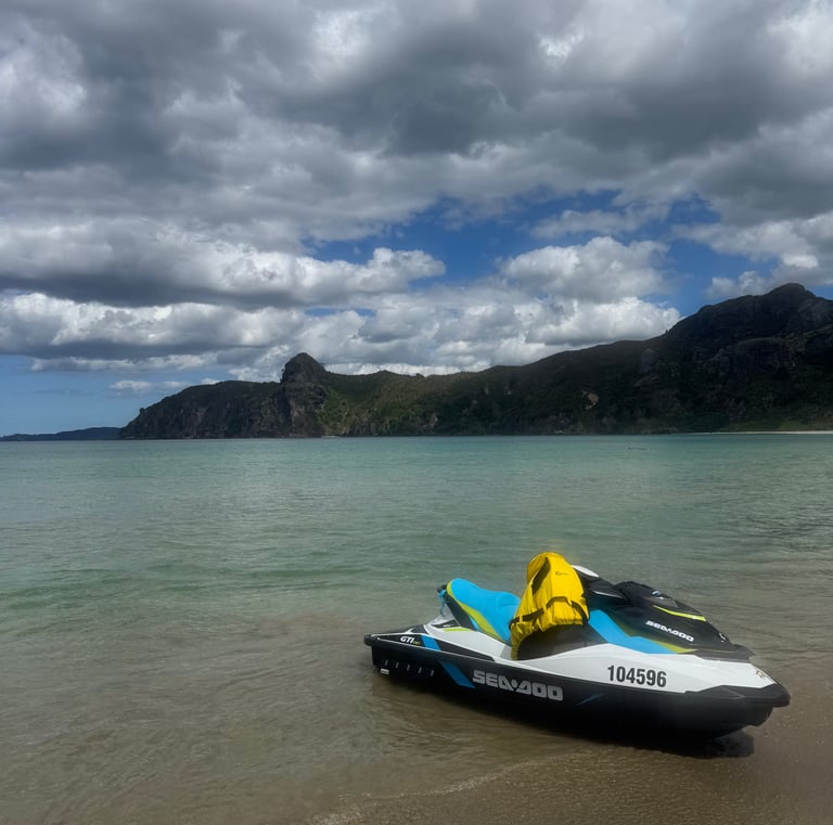 Jetski rental on a guided tour
