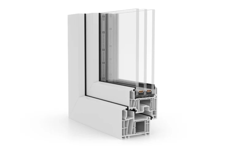 PVC WINDOW SAMPLE TRIPLE GLAZED