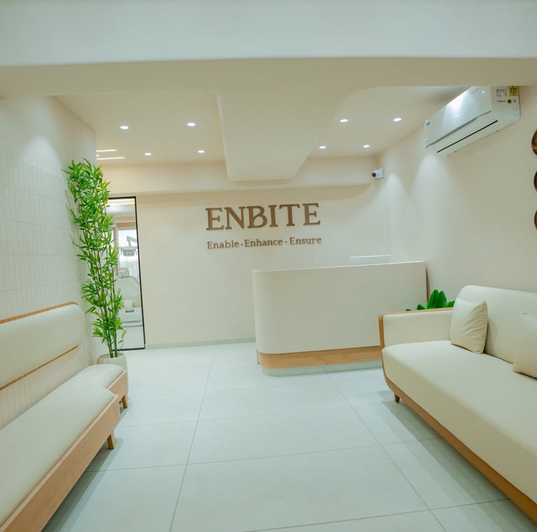 Enbite Dental clinic reception Vadodara akota