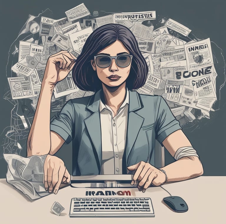 An illustrated guidebook with warning symbols and safety tips.