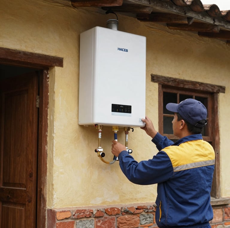 Technimarca van parked outside a home in Cedritos ready for a service call.