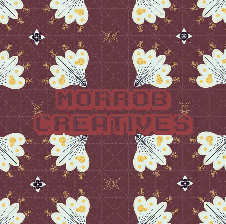 Classic botanical seamless pattern for apparel, accessories, and print on demand collections.