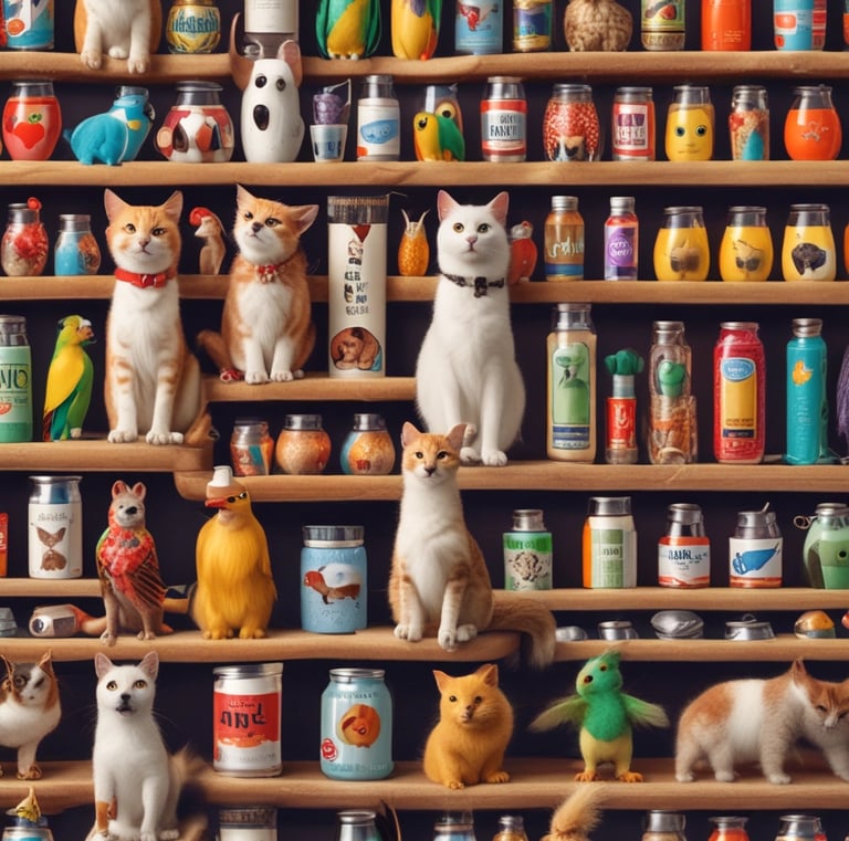 A vibrant sweets and snacks aisle with colorful packaging.