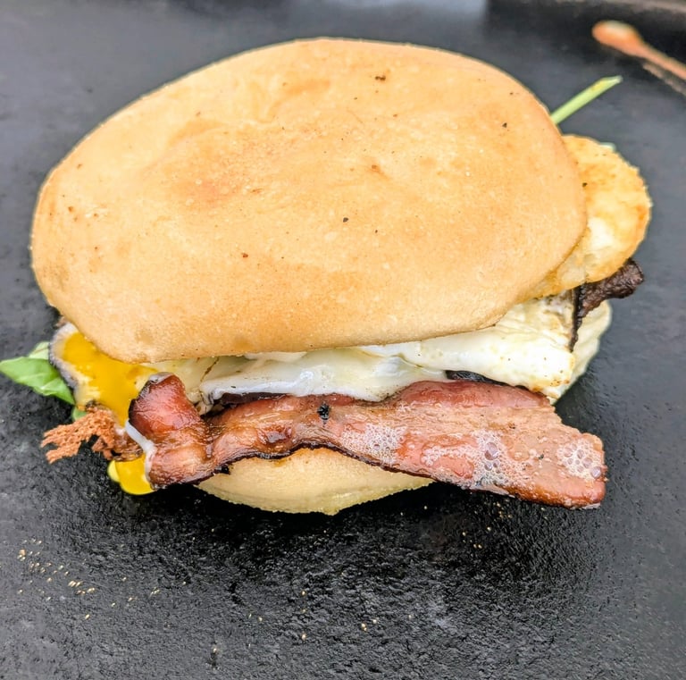 bacon and egg breakfast sandwich portland