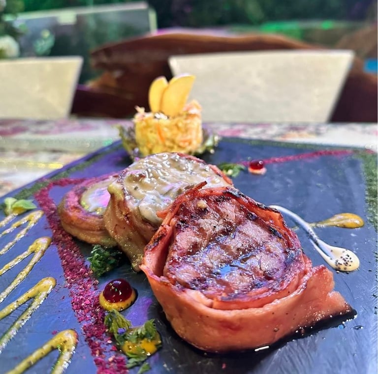 Cortes de Carne en La Cascada Restaurant