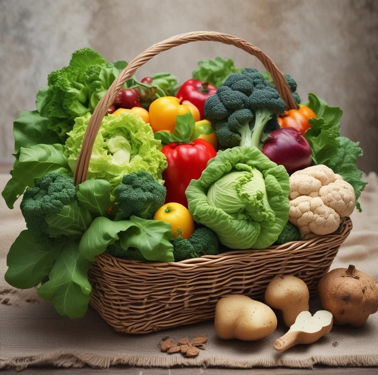 Sunlight filtering through essential oil bottles arranged on a wooden table