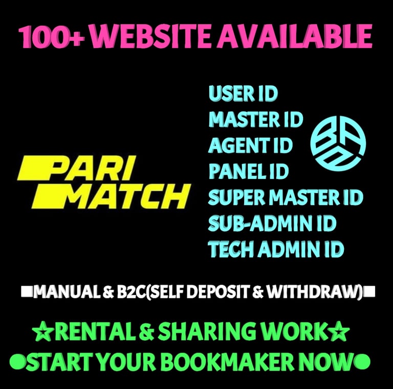ONLINE CRICKET BETTING ID AVAILABLE DL MDL SMDL MASTER ID SUPER MASTER ID ADMIN ID AVAILABLE 