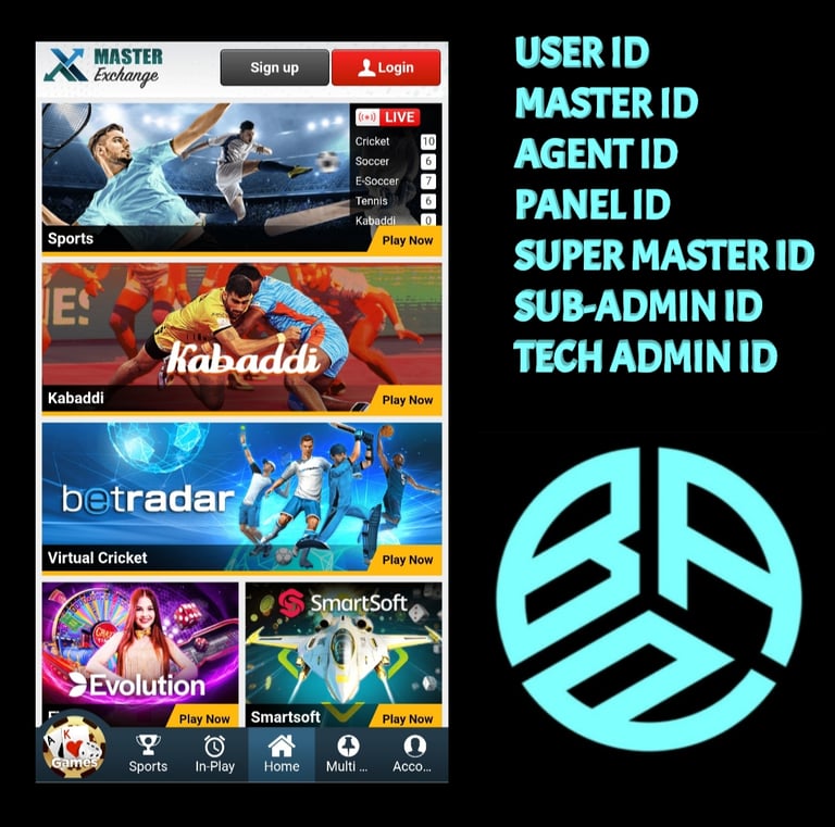 ONLINE CRICKET BETTING ID AVAILABLE DL MDL SMDL MASTER ID SUPER MASTER ID ADMIN ID AVAILABLE 