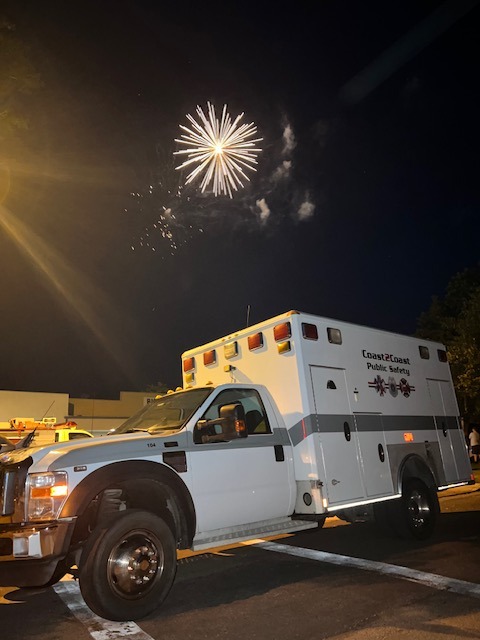 Ambulance staged for 4th of July
