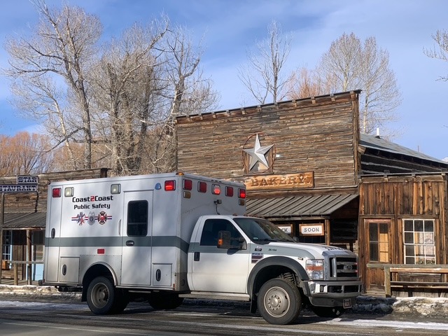 Ambulance in Montana Ghost Town