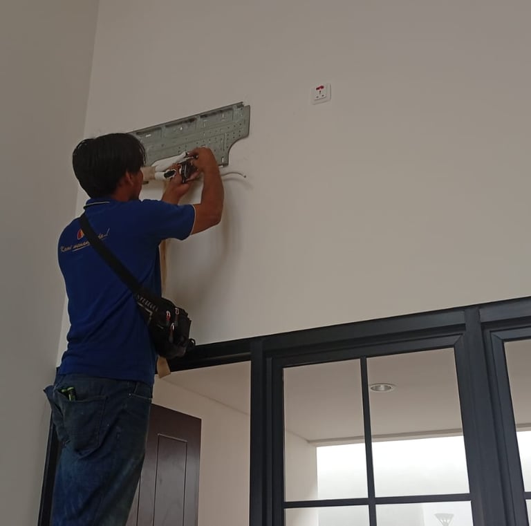 Layanan service AC Lestari Teknik berlokasi di Cibinong, Bogor
