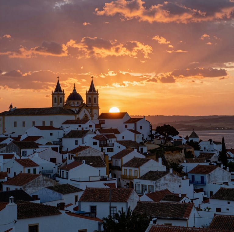 A vibrant market scene bursting with colorful spices and local crafts.