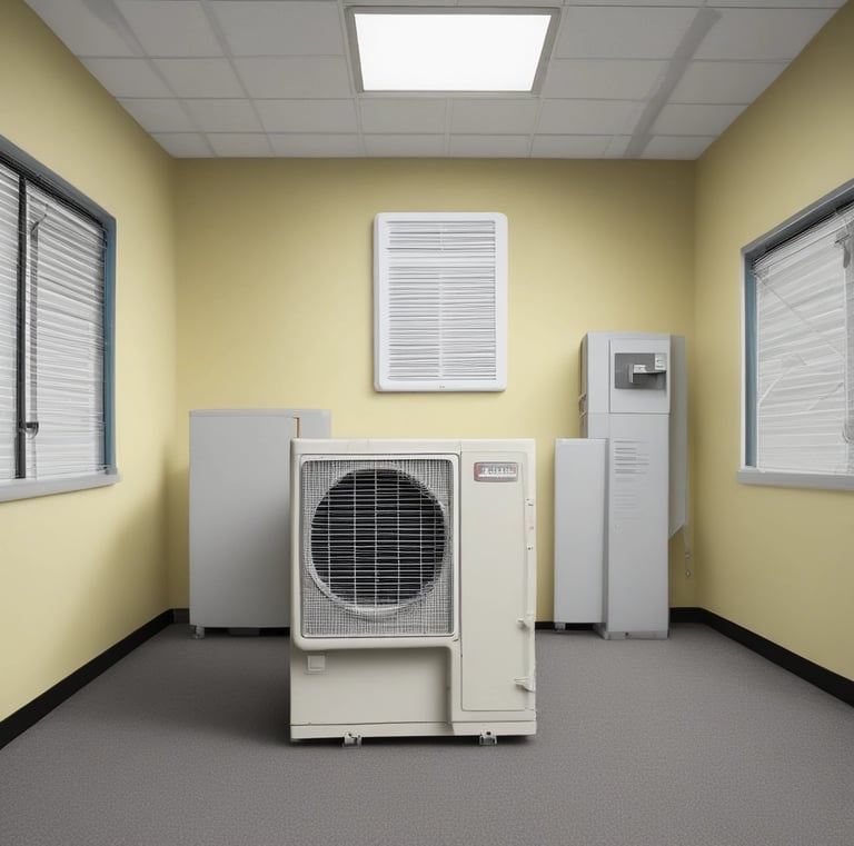 Wide shot of a service van with saya aircon branding parked outside a residential home.