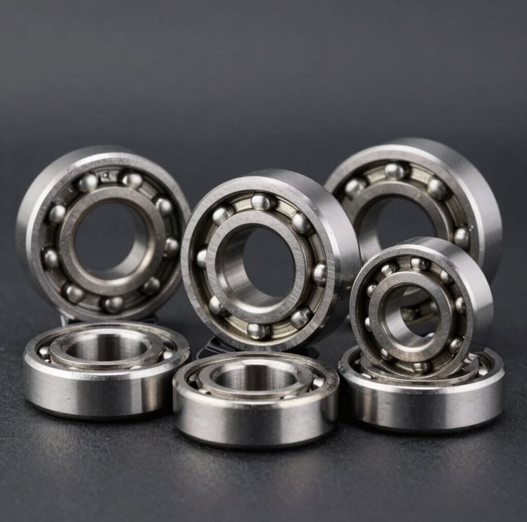 AOG support team member answering a call with aircraft parts in the background.