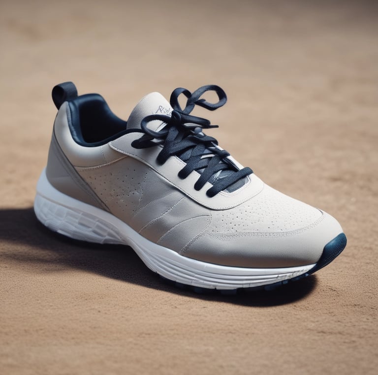 Close-up of a sleek, modern sneaker in vibrant red and white