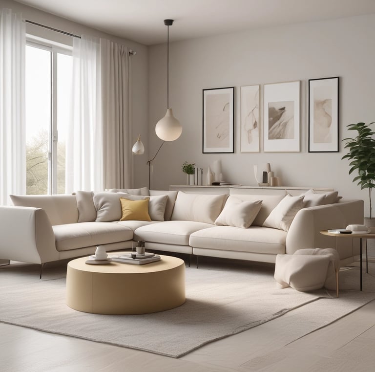 Cozy bedroom with soft natural light and elegant decor.