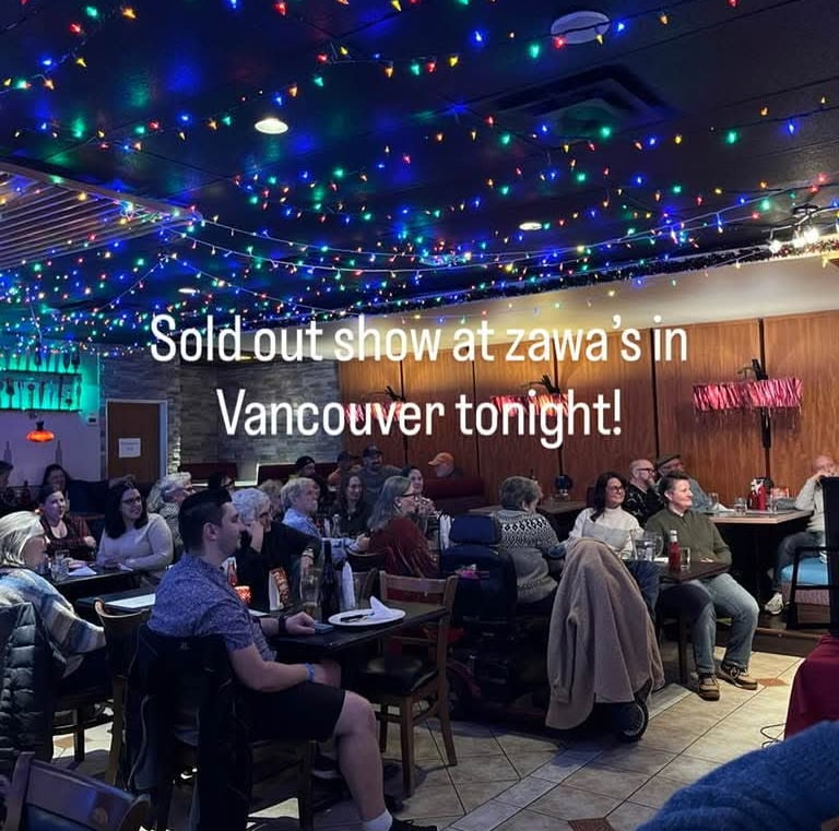 Sold out show at Zawas in Vancouver tonight