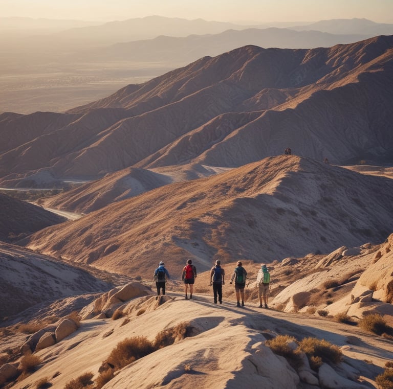 Hiking along the desert section of SoCal