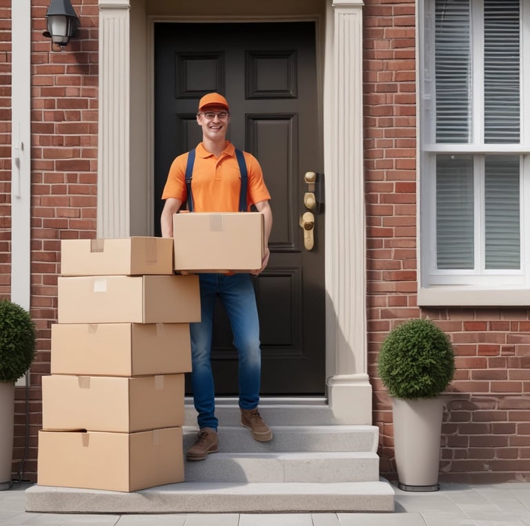 Image showing packaging process ensuring secure export standards.