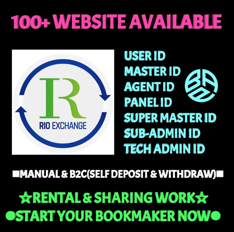 ONLINE CRICKET BETTING ID AVAILABLE DL MDL SMDL MASTER ID SUPER MASTER ID ADMIN ID AVAILABLE 