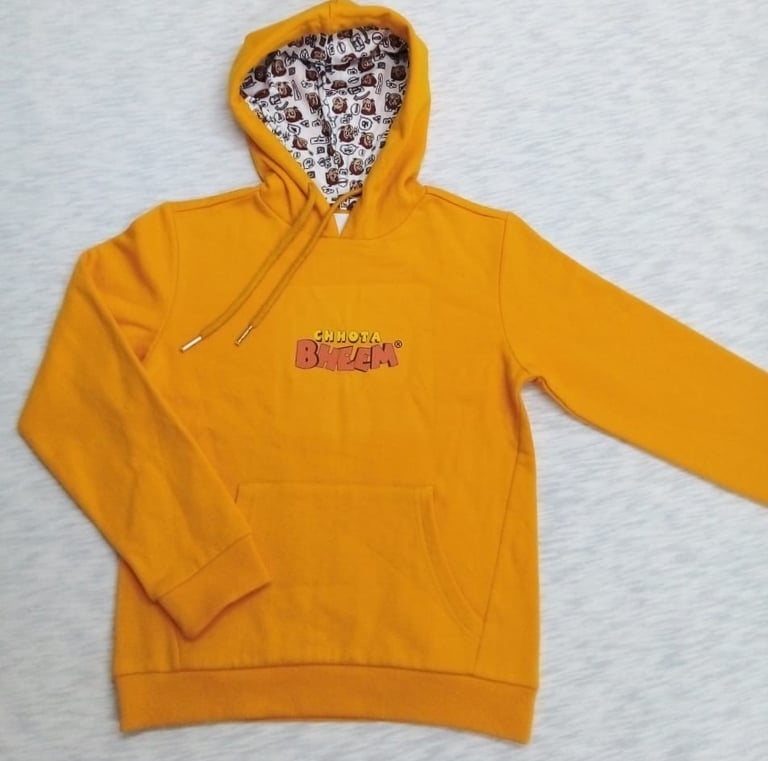 Hoodie Yellow Tirupur PolyCotton 