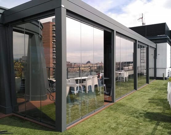 Cierre de Cristal Plegable