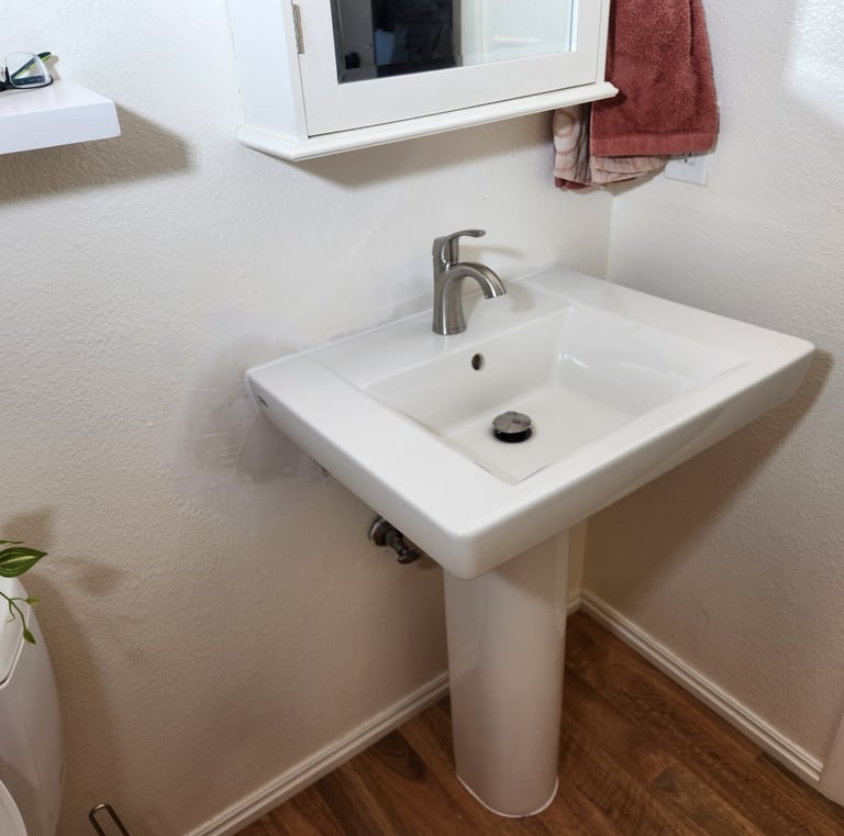 New bathroom sink