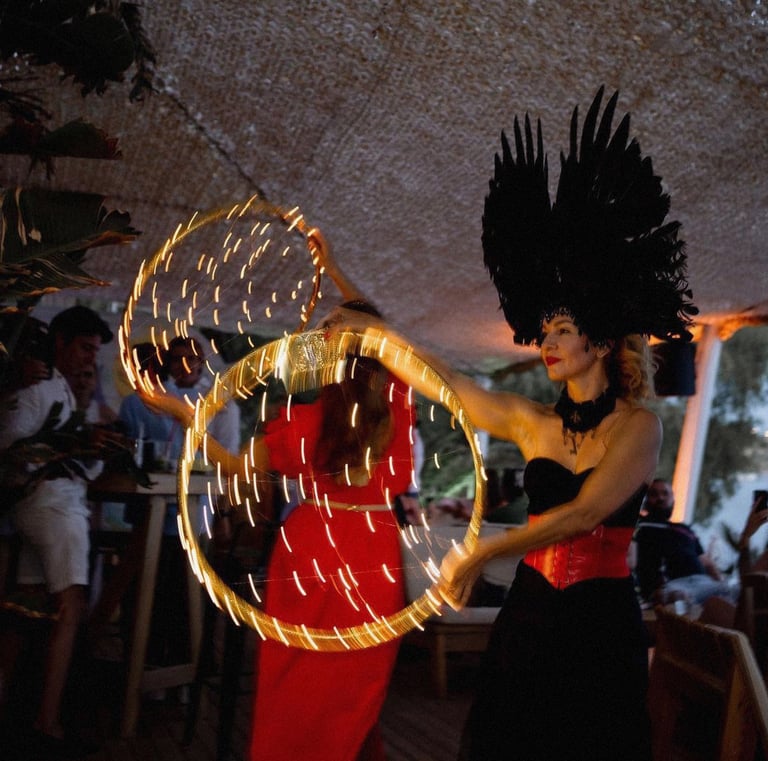 Elements dance show. fire show